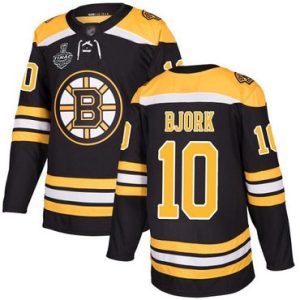 NHL Bruins #10 Anders Bjork Schwarz Heim 2019 Stanley Cup Final